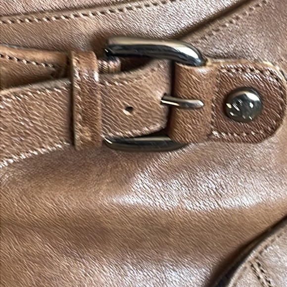 Stuart Weitzman Ranch Dressing Moto Brown Leather Booties Size 9.5 - Picture 13 of 16